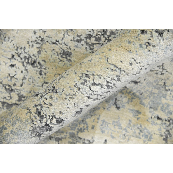 AMER Rugs Majestic MAJ-6 Hand-Knotted Abstract Modern & Contemporary Area Rug Ivory/Blue 10' x 14'