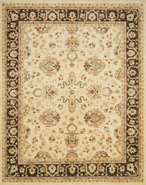 Loloi Majestic MM-06 100% Hand Spun Vegetable Dyed Wool Hand Knotted Traditional Rug MAJEMM-06IVMC5686