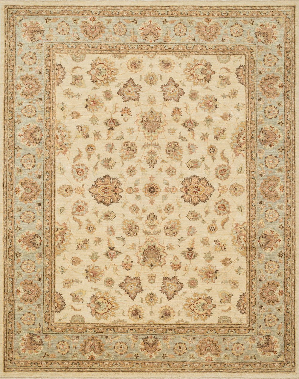 Loloi Majestic MM-07 100% Hand Spun Vegetable Dyed Wool Hand Knotted Traditional Rug MAJEMM-07IVBBC0H6