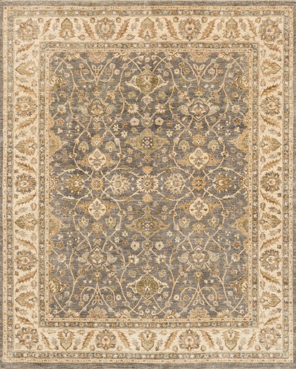 Loloi Majestic MM-12 100% Hand Spun Vegetable Dyed Wool Hand Knotted Traditional Rug MAJEMM-12GYIVC0H6