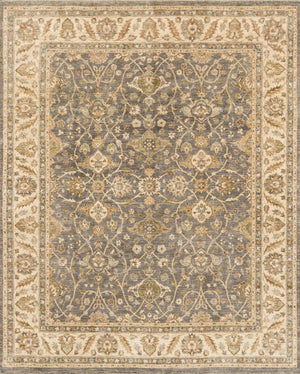 Loloi Majestic MM-12 100% Hand Spun Vegetable Dyed Wool Hand Knotted Traditional Rug MAJEMM-12GYIVC0H6
