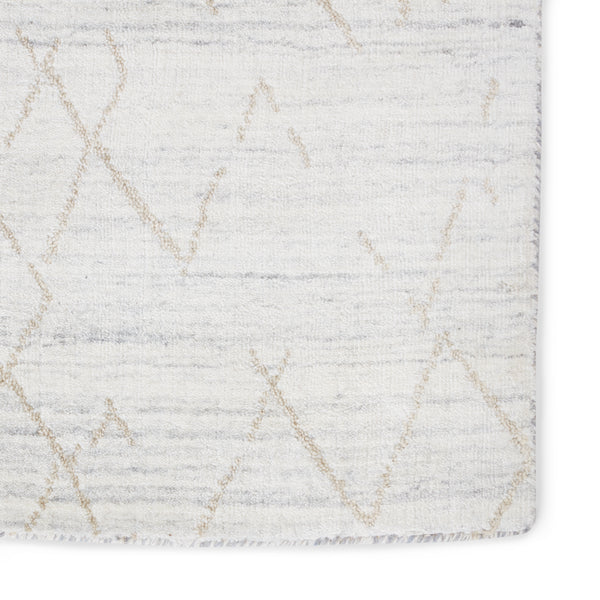 Jaipur Living Sahar Handmade Trellis White/ Tan Area Rug (9'X13')