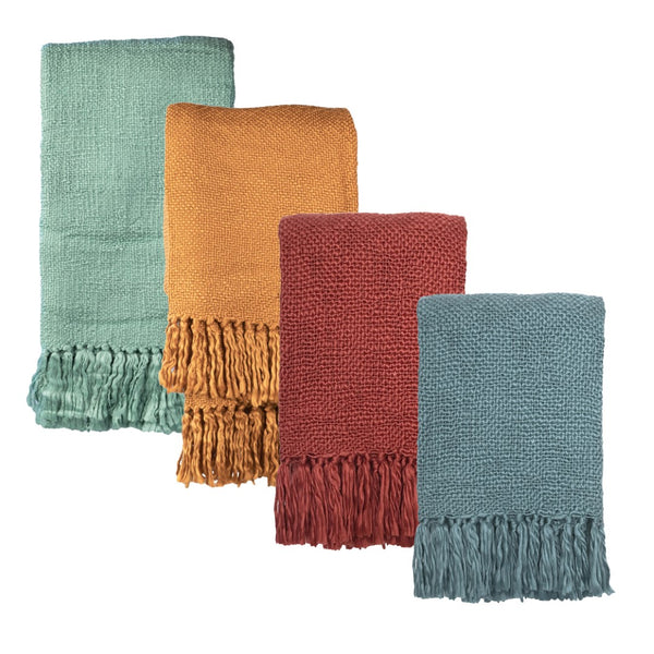 Dovetail Cole Handwoven Acrylic 49x59 Throw Blanket  MAL039