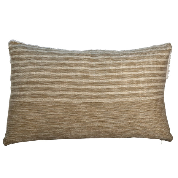 Dovetail Riley Handwoven Wool Blend 14x24 Lumbar Pillow MAL025