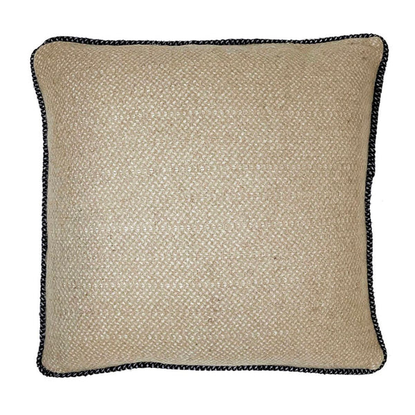 Dovetail Alma Wool Blend Woven 20" Square Throw Pillow MAL050