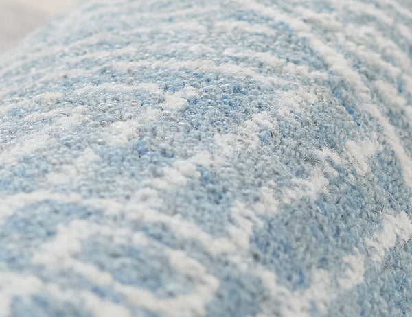 Momeni Mallorca MRC-7 Hand Hooked Contemporary Geometric Indoor Area Rug Blue 9' x 12' MALLOMRC-7BLU90C0