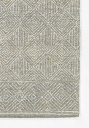 Momeni Mallorca MRC-7 Hand Hooked Contemporary Geometric Indoor Area Rug Grey 9' x 12' MALLOMRC-7GRY90C0