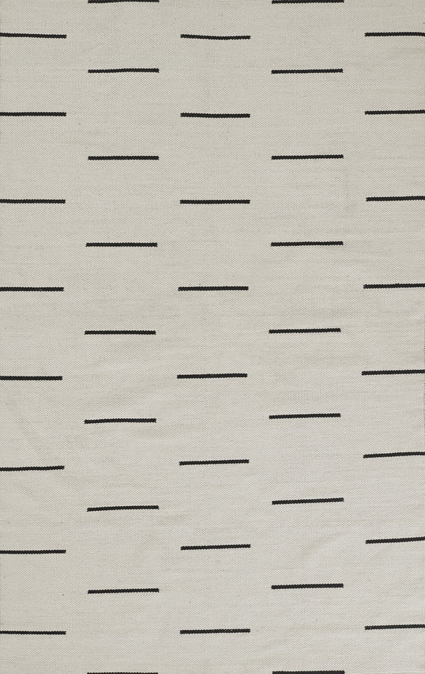 Momeni Novogratz Malmo MLO-1 Hand Woven Contemporary Geometric Indoor/Outdoor Area Rug Ivory 9' x 12' MALMOMLO-1IVY90C0