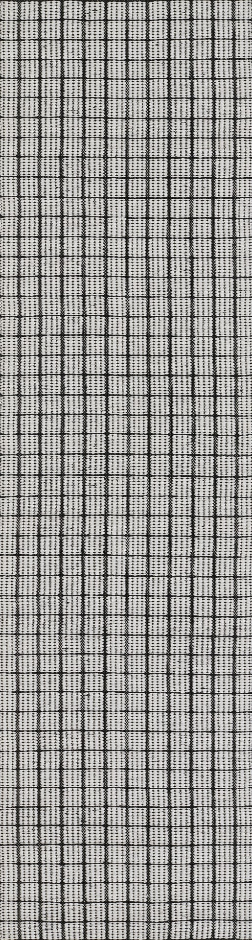 Momeni Novogratz Malmo MLO-2 Hand Woven Contemporary Geometric Indoor/Outdoor Area Rug Black 9' x 12' MALMOMLO-2BLK90C0