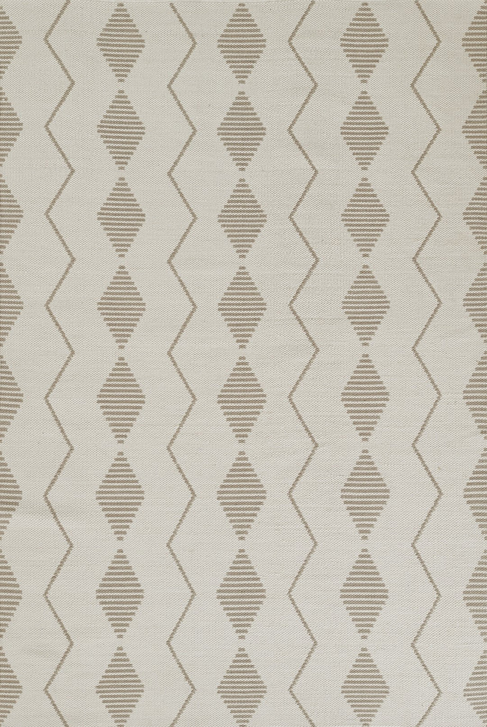 Momeni Novogratz Malmo MLO-3 Hand Woven Contemporary Geometric Indoor/Outdoor Area Rug Ivory 9' x 12' MALMOMLO-3IVY90C0