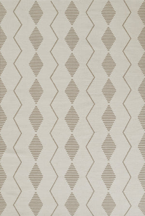 Momeni Novogratz Malmo MLO-3 Hand Woven Contemporary Geometric Indoor/Outdoor Area Rug Ivory 9' x 12' MALMOMLO-3IVY90C0
