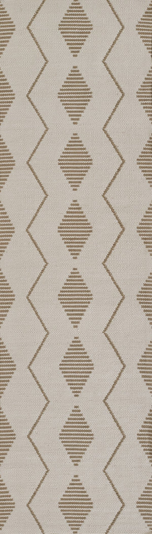 Momeni Novogratz Malmo MLO-3 Hand Woven Contemporary Geometric Indoor/Outdoor Area Rug Ivory 9' x 12' MALMOMLO-3IVY90C0