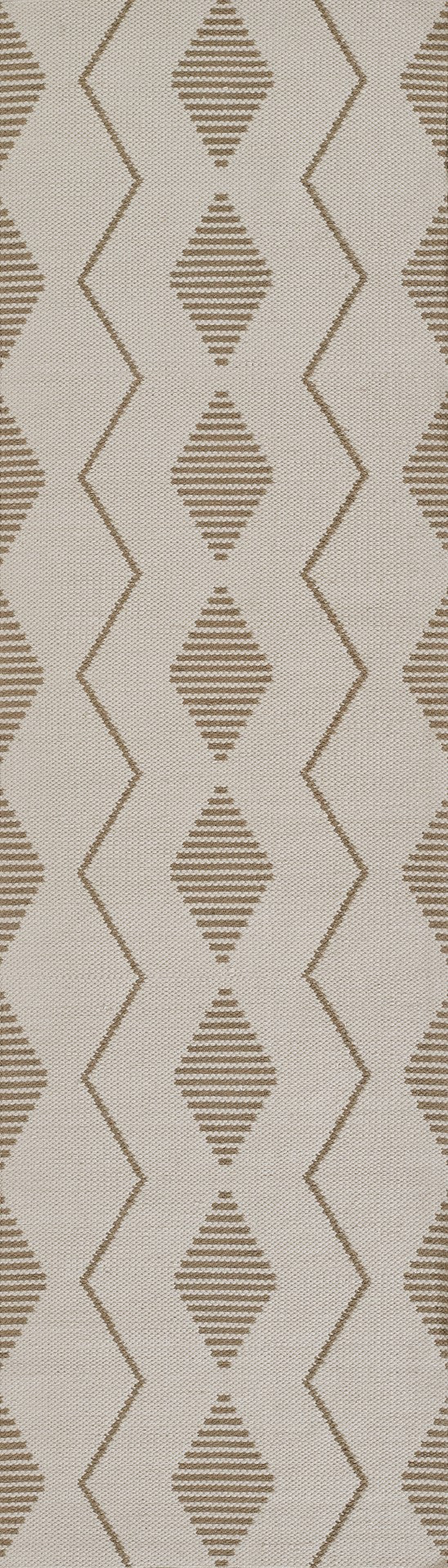 Momeni Novogratz Malmo MLO-3 Hand Woven Contemporary Geometric Indoor/Outdoor Area Rug Ivory 9' x 12' MALMOMLO-3IVY90C0