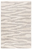 Manhattan 159 Contemporary Hand Tufted 100% Wool Pile Rug Grey / Ivory