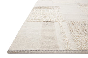 Loloi Loloi  Manfred MAN-01 Contemporary Hand Knotted Rug Ivory / Pebble 11'-6" x 15'