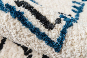 Momeni Margaux MGX-3 Table Tufted Contemporary Geometric Indoor Area Rug Ivory 9' x 12' MARGEMGX-3IVY90C0