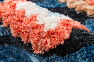 Momeni Margaux MGX-4 Table Tufted Contemporary Geometric Indoor Area Rug Navy 9' x 12' MARGEMGX-4NVY90C0