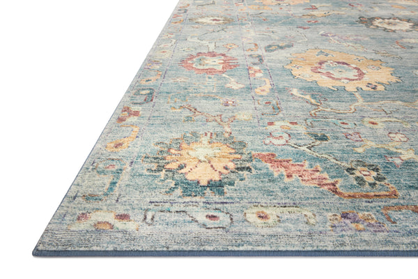 Loloi II Margot Collection Denim / Multi 8'-6" X 11'-6" Area Rug