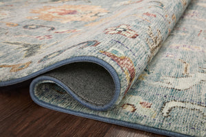 Loloi II Margot Collection Denim / Multi 8'-6" X 11'-6" Area Rug