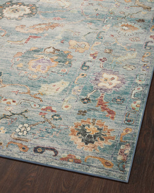 Loloi II Margot Collection Denim / Multi 8'-6" X 11'-6" Area Rug