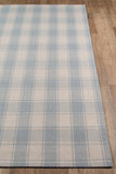 Momeni Erin Gates Marlborough MLB-1 Hand Woven Modern Plaid Indoor Area Rug Light Blue 8' x 10' MARLBMLB-1LBL80A0