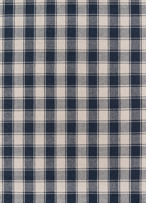 Momeni Erin Gates Marlborough MLB-1 Hand Woven Modern Plaid Indoor Area Rug Navy 8' x 10' MARLBMLB-1NVY80A0