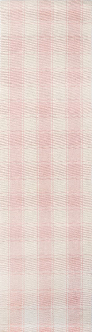 Momeni Erin Gates Marlborough MLB-1 Hand Woven Modern Plaid Indoor Area Rug Pink 8' x 10' MARLBMLB-1PNK80A0