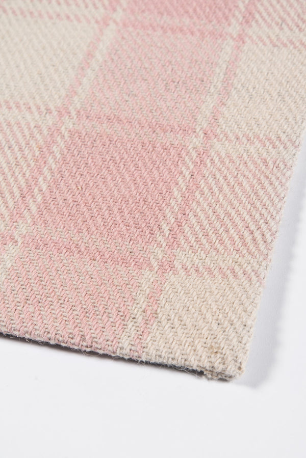 Momeni Erin Gates Marlborough MLB-1 Hand Woven Modern Plaid Indoor Area Rug Pink 8' x 10' MARLBMLB-1PNK80A0