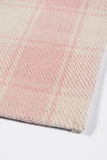 Momeni Erin Gates Marlborough MLB-1 Hand Woven Modern Plaid Indoor Area Rug Pink 8' x 10' MARLBMLB-1PNK80A0