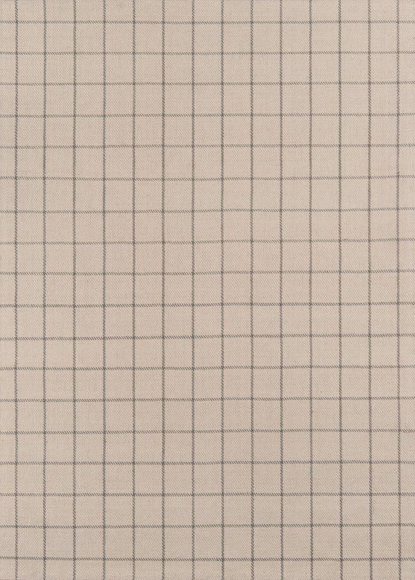 Momeni Erin Gates Marlborough MLB-2 Hand Woven Modern Plaid Indoor Area Rug Ivory 8' x 10' MARLBMLB-2IVY80A0