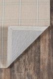 Momeni Erin Gates Marlborough MLB-3 Hand Woven Modern Plaid Indoor Area Rug Beige 8' x 10' MARLBMLB-3BGE80A0