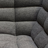 Marshall 3PC Corner Modular Sectional w/ Scooped Seat in Grey Fabric by Diamond Sofa