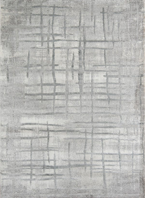 Momeni Matrix MTX-1 Machine Made Modern Abstract Indoor Area Rug Grey 9'10" x 12'10" MATRXMTX-1GRY9ACA