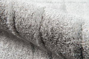 Momeni Matrix MTX-1 Machine Made Modern Abstract Indoor Area Rug Grey 9'10" x 12'10" MATRXMTX-1GRY9ACA