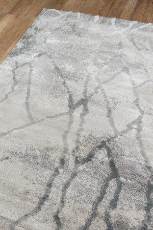 Momeni Matrix MTX-2 Machine Made Modern Abstract Indoor Area Rug Grey 9'10" x 12'10" MATRXMTX-2GRY9ACA