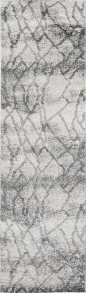 Momeni Matrix MTX-2 Machine Made Modern Abstract Indoor Area Rug Grey 9'10" x 12'10" MATRXMTX-2GRY9ACA
