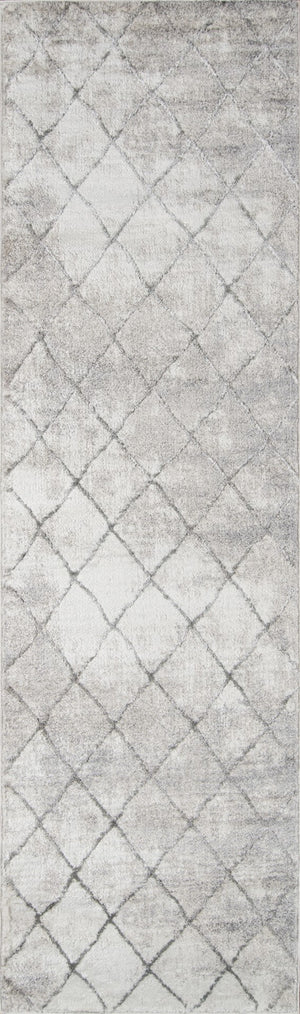 Momeni Matrix MTX-3 Machine Made Modern Geometric Indoor Area Rug Grey 9'10" x 12'10" MATRXMTX-3GRY9ACA