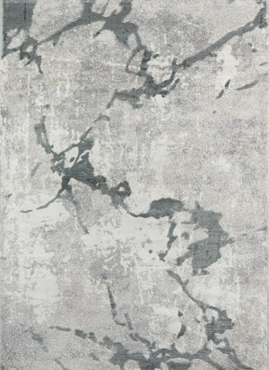 Momeni Matrix MTX-4 Machine Made Modern Abstract Indoor Area Rug Grey 9'10" x 12'10" MATRXMTX-4GRY9ACA