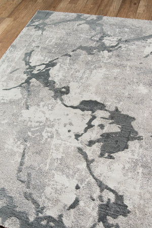 Momeni Matrix MTX-4 Machine Made Modern Abstract Indoor Area Rug Grey 9'10" x 12'10" MATRXMTX-4GRY9ACA