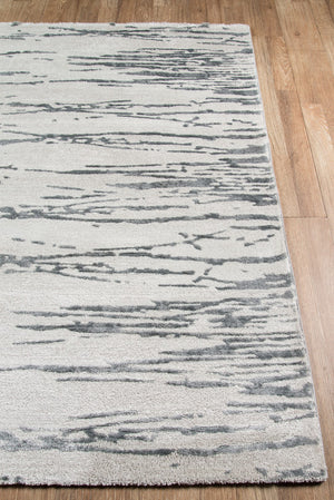 Momeni Matrix MTX-5 Machine Made Modern Abstract Indoor Area Rug Grey 9'10" x 12'10" MATRXMTX-5GRY9ACA