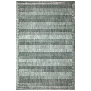 Trans-Ocean Liora Manne Malibu Simple Border Casual Indoor/Outdoor Power Loomed 88% Polypropylene/12% Polyester Rug Green 7'10" x 9'10"