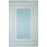 Malibu Etched Border Casual Indoor/Outdoor Power Loomed 88% Polypropylene/12% Polyester Rug
