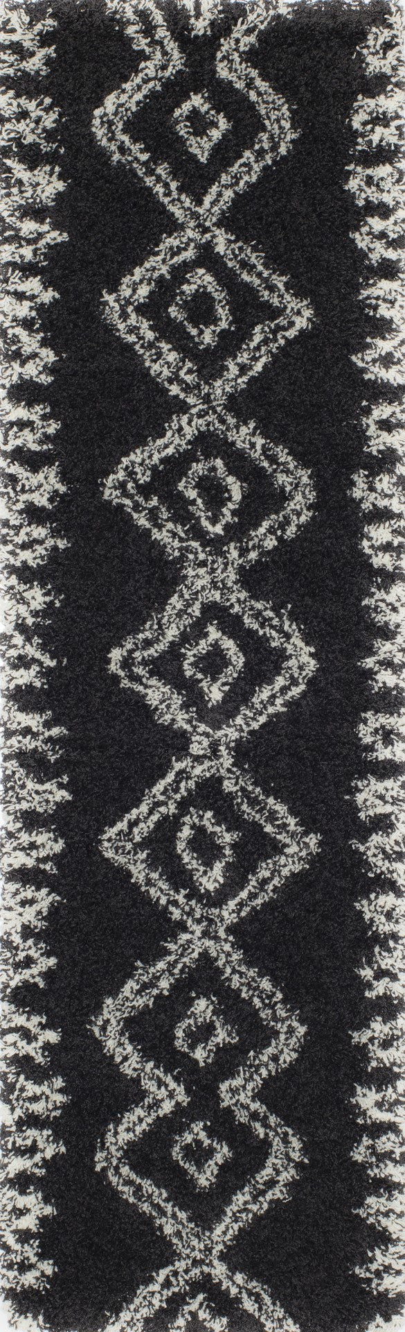 Momeni Maya MAY-1 Machine Made Contemporary Geometric Indoor Area Rug Black 9'3" x 12'6" MAYA0MAY-1BLK93C6