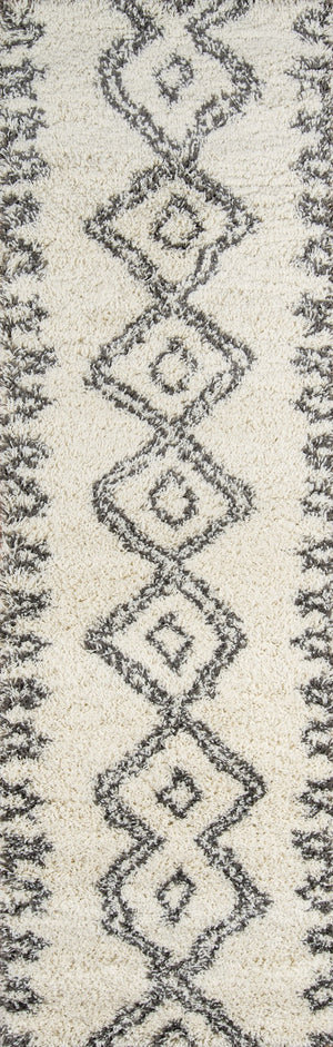 Momeni Maya MAY-1 Machine Made Contemporary Geometric Indoor Area Rug Ivory 9'3" x 12'6" MAYA0MAY-1IVY93C6