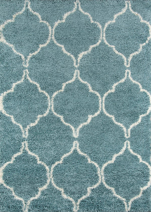 Momeni Maya MAY-2 Machine Made Contemporary Geometric Indoor Area Rug Blue 9'3" x 12'6" MAYA0MAY-2BLU93C6