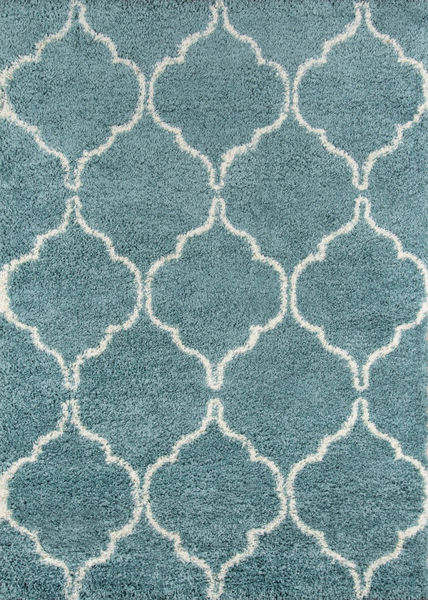 Momeni Maya MAY-2 Machine Made Contemporary Geometric Indoor Area Rug Blue 9'3" x 12'6" MAYA0MAY-2BLU93C6