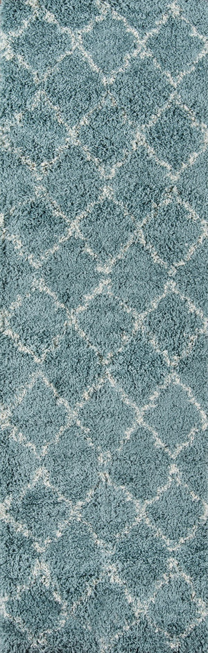 Momeni Maya MAY-2 Machine Made Contemporary Geometric Indoor Area Rug Blue 9'3" x 12'6" MAYA0MAY-2BLU93C6