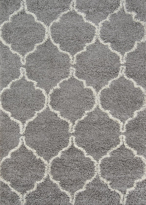 Momeni Maya MAY-2 Machine Made Contemporary Geometric Indoor Area Rug Grey 9'3" x 12'6" MAYA0MAY-2GRY93C6