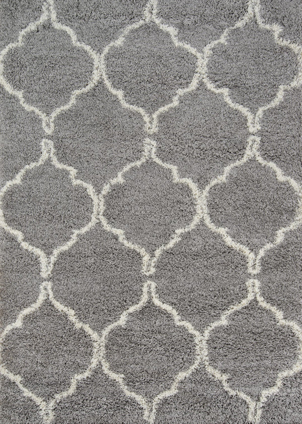 Momeni Maya MAY-2 Machine Made Contemporary Geometric Indoor Area Rug Grey 9'3" x 12'6" MAYA0MAY-2GRY93C6