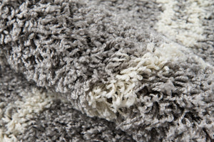 Momeni Maya MAY-2 Machine Made Contemporary Geometric Indoor Area Rug Grey 9'3" x 12'6" MAYA0MAY-2GRY93C6